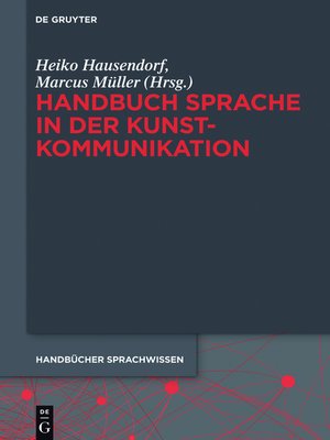 cover image of Handbuch Sprache in der Kunstkommunikation